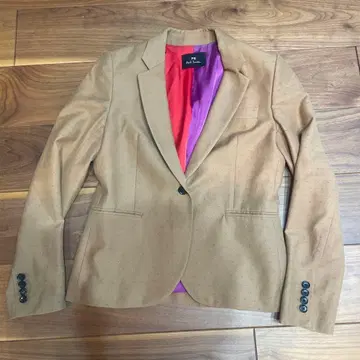 폴 스미스 베이지 도트 무늬 테일러드 자켓