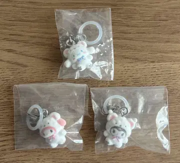 산리오 메지루시 액세서리 복슬복슬 스노우 3개 세트