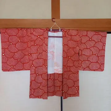 미사용 순수 실크 총조임 겉옷