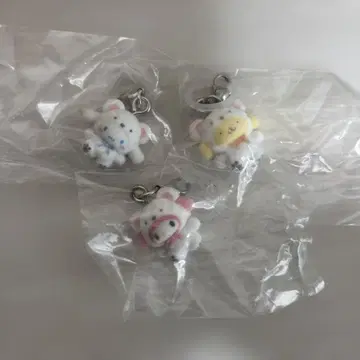 산리오 포근포근 스노우 메지루시 액세서리