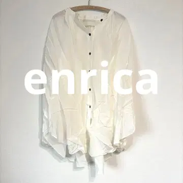 [ 새상품급 ] enrica 블라우스 셔츠 화이트 화이트