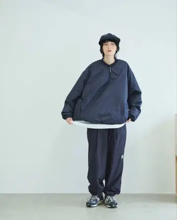 S.F.C / BASEBALL HALF ZIP JACKET / Naby