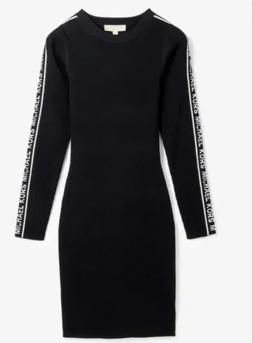 MK 테이프 롱 슬리브 드레스 블랙 S 사이즈