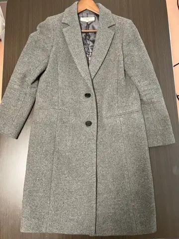 NATURAL BEAUTY BASIC 그레이 롱 코트 M