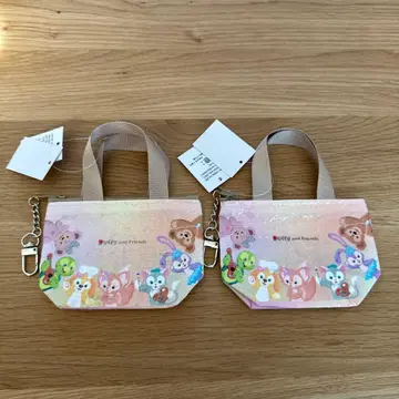 홍콩 디즈니랜드 더피 미니 쇼핑백 참 2개