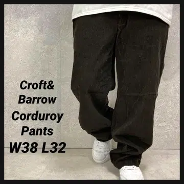 Croft&Barrow 브라운 코듀로이 팬츠 구제 의류 W38 L32