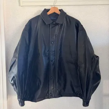 NAUTICA 블랙 가죽 자켓