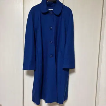 새상품급 AS KNOW AS DE BASE 롱 코트 F 블루 파랑
