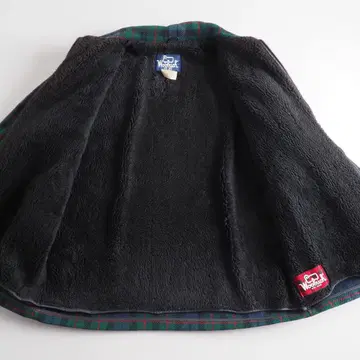 울리치 USA제 울 자켓 보아 안감 체크 무늬 새상품급