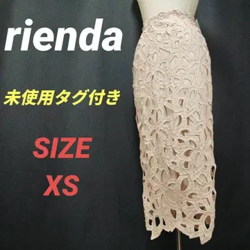 미사용 rienda 리엔다 롱 케미컬 레이스 타이트 스커트 XS