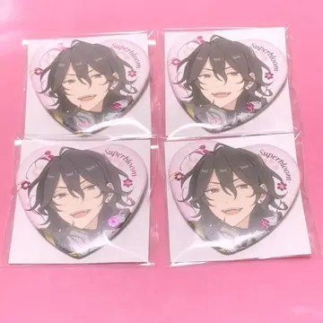 영 Superbloom 하트 캔뱃지 4개 세트