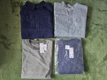 유니클로 플란넬 셔츠 에어리즘 코튼 외 4장 세트 XXL 3XL