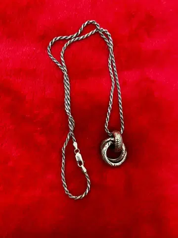 하와이안 주얼리 3연 반지 목걸이