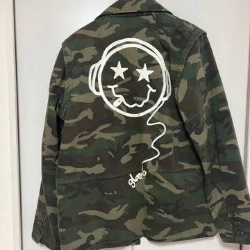 glamb 카모플라쥬 밀리터리 자켓 스마일리