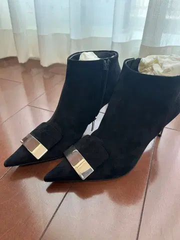 sergio rossi 블랙 앵클부츠