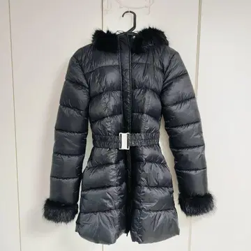 GRL 벨트 포함 퍼 A라인 다운 코트[kd79] 사이즈 M