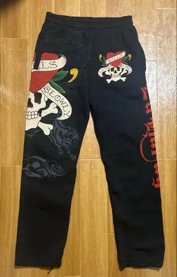 Ed Hardy 에드하디 스웨트 팬츠 XL 스컬 y2k