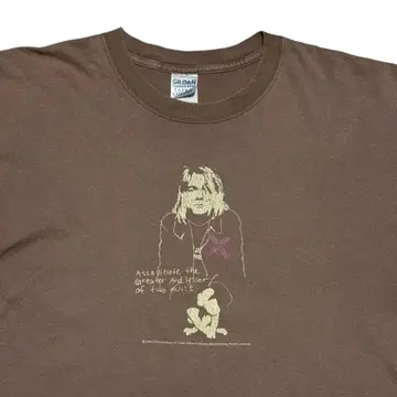 00's NIRVANA 커트 코베인 END OF MUSIC 티셔츠