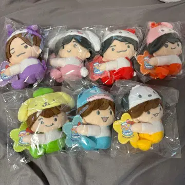 나니와단시 봉제 인형 세트 7개 로손