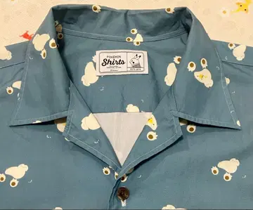 오리지널 스티치 남성용 포켓몬 셔츠 (카비곤 피카츄 패턴)