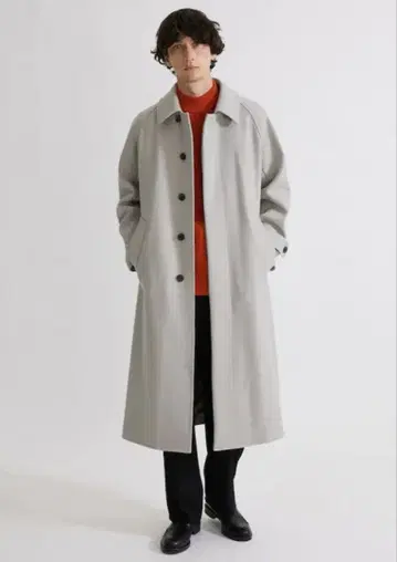 [ UNITED TOKYO ] 초발수 슈퍼 140S 스텐카라 코트