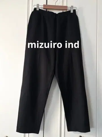 [mizuiro ind] 스트레치 이지 팬츠 블랙 2