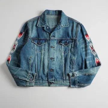 랄프 로렌 미사용 데님 자켓 G 네이티브 무늬 새상품급