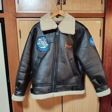 alpha b-3 페이크 무스탕 자켓 M 사이즈