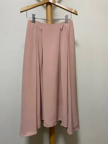 MERCURY DUO 머큐리 듀오 플레어 롱 스커트 핑크