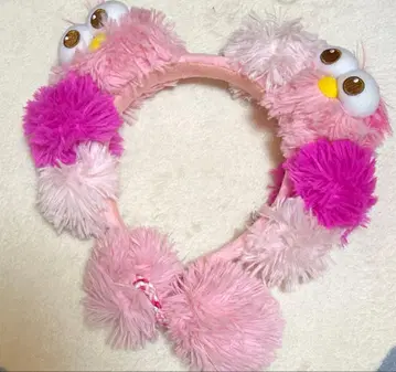 캐릭터 귀 달린 머리띠 핑크