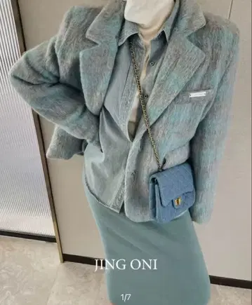 JING ONI 스카이블루 자켓