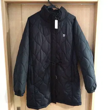 ROXY 후드 부착 퀼팅 자켓 블랙