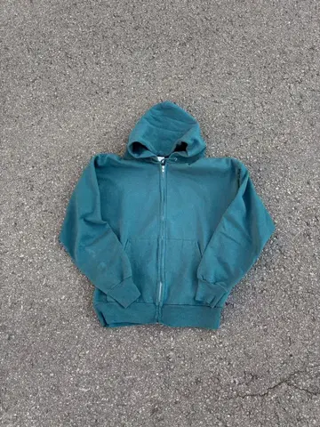 Hanes 90s 지퍼 후드티 크롭 기장