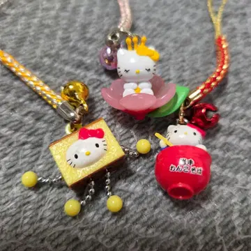 [ 묶음 판매 ] 지역 한정 키티 헬로키티 스트랩 3개