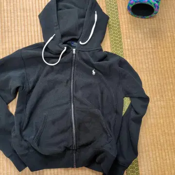 폴로 랄프 로렌 풀 집업 후드티 블랙