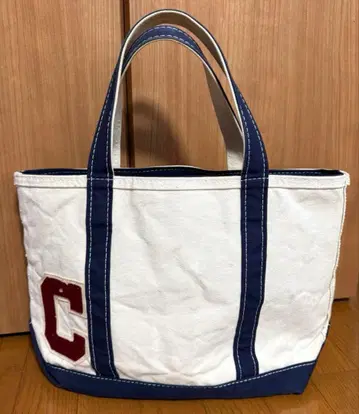 USA제 'L.L.Bean' 토트백 네이비 x 생지 BOAT AND