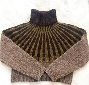 텔로플랜 터틀넥 스트라이프 니트 스웨터 (테로플랜)