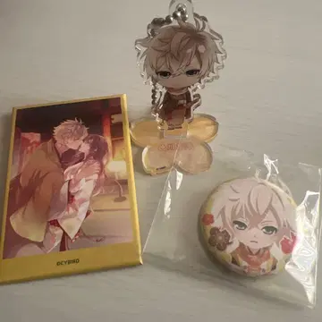 미남 전국 도쿠가와 이에야스 아크릴 스탠드 캔뱃지 스퀘어 캔뱃지 세트