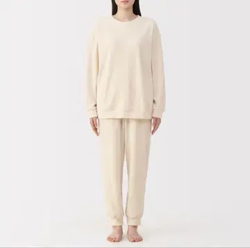 무인 코튼 벨로아 긴팔 룸웨어 세트 새상품