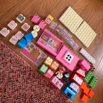 반다이 블록 라보 호빵맨 신나는 케이크 가게 블록