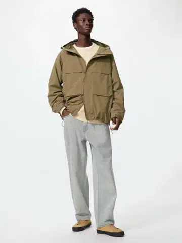 유니클로 와이드 스트레이트 청바지