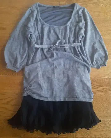 WILLSELECTION 윌셀렉션 미니 원피스 그레이 블랙