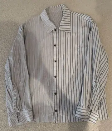 voaaov 스트라이프 박스 셔츠