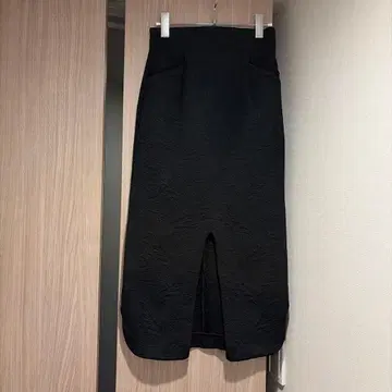 mame 자카드 타이트 스커트 블랙 2