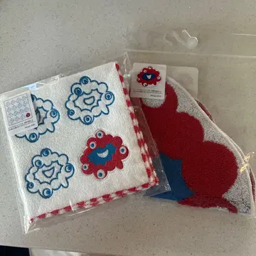 새상품 오사카 만박 미야쿠미야쿠 미니 타월 2장 세트