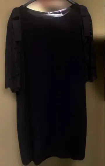 레이스 포함 블랙 원피스 M 사이즈 야마토 드레스 일본제