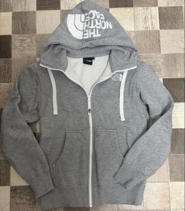 THE NORTH FACE 그레이 풀 집업 후드티 그레이 속기모