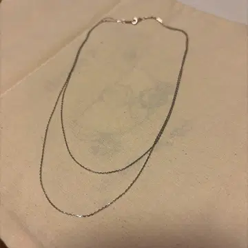DAUGHTERS JEWELRY 이중 체인 목걸이