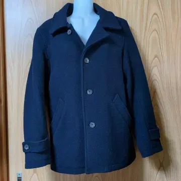 울 네이비 피코트 M