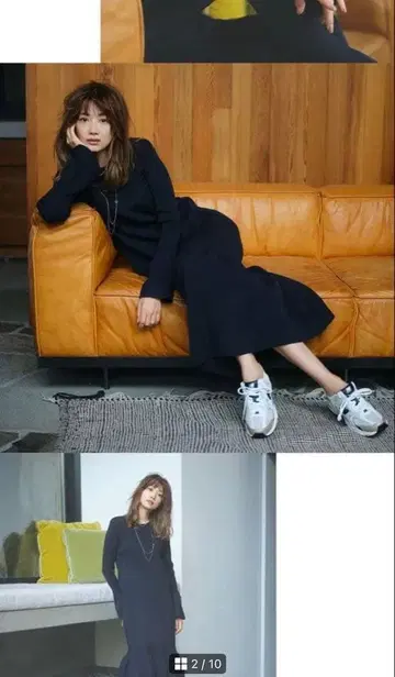 emmi 네이비 니트 원피스 ONE SIZE